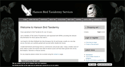 Desktop Screenshot of hansonbirdtaxidermy.co.uk